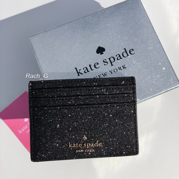Kate Spade Shimmy Glitter Card Holder - Picture 5 of 7
